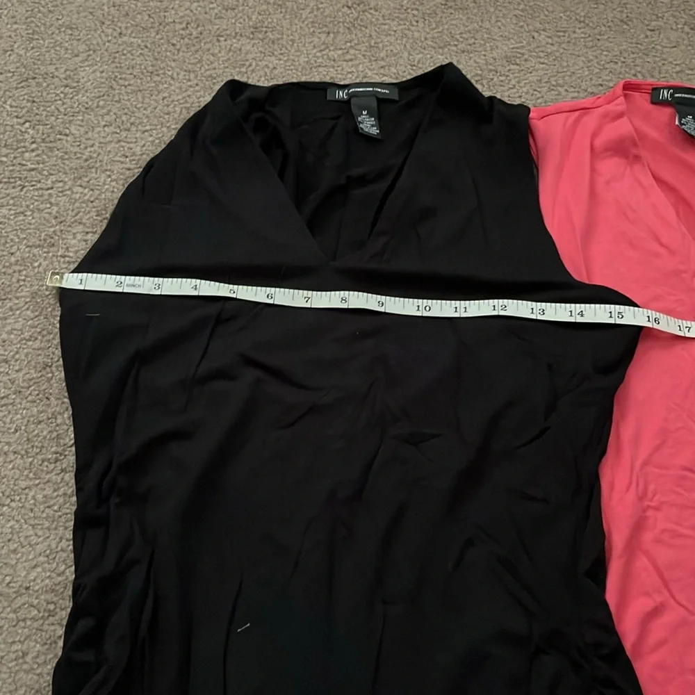 INC size, medium, black and pink tank top - Picture 6 of 7